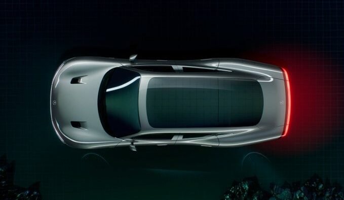 Mercedes Benz Vision EQXX, the concept car gets a solar panel on the roof for charging