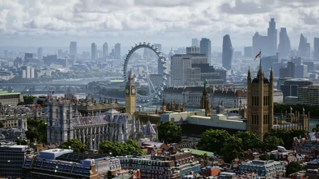 Google Map Immersive View provides the actual city view using Google Cloud