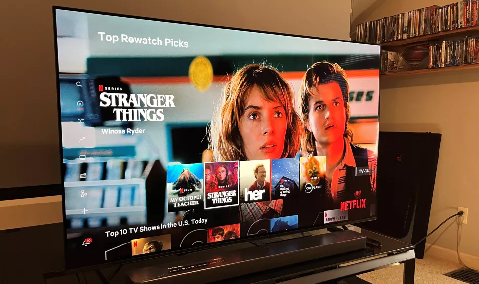 This OLED TV model features Sony's Acoustic Surface Audio+