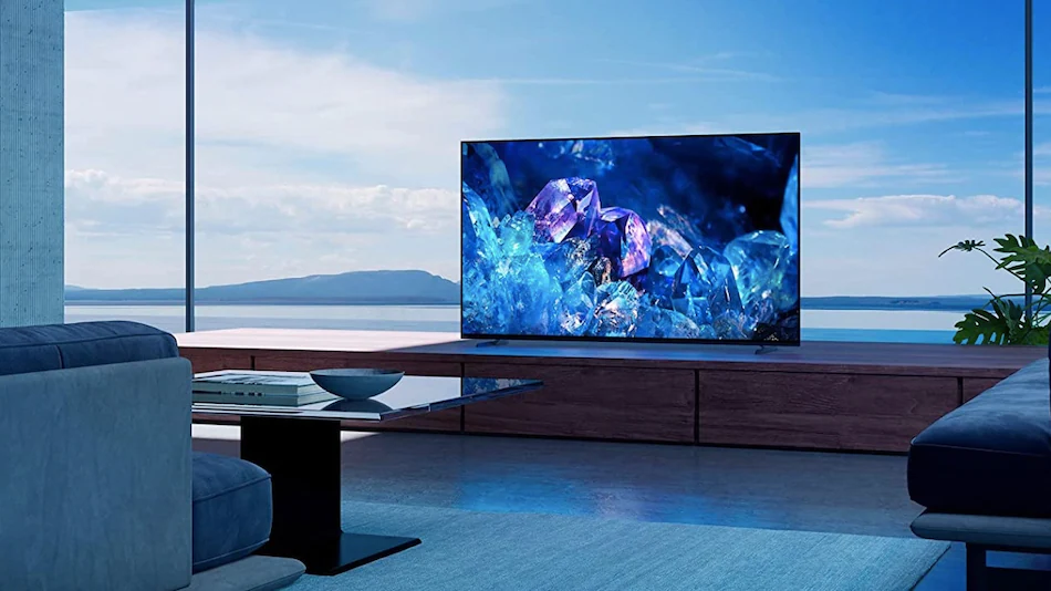 The latest smart TV models have a very slim profile