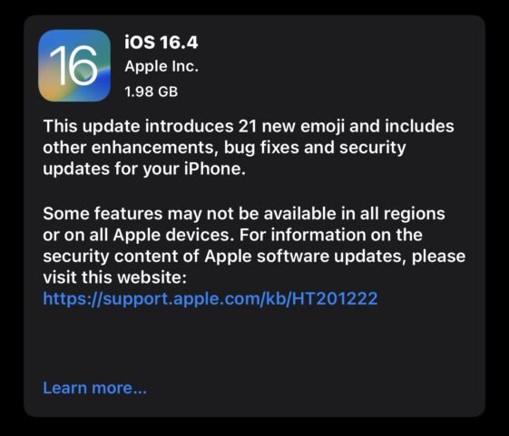 update apple iphone