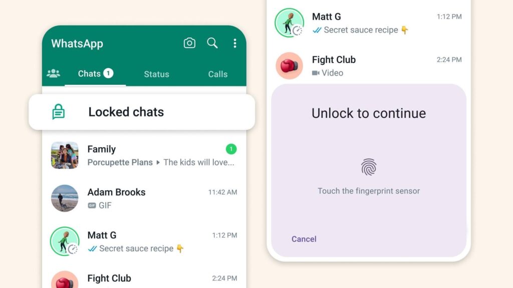 With Chat Lock option, users can secure their Private chats in the Locked vault