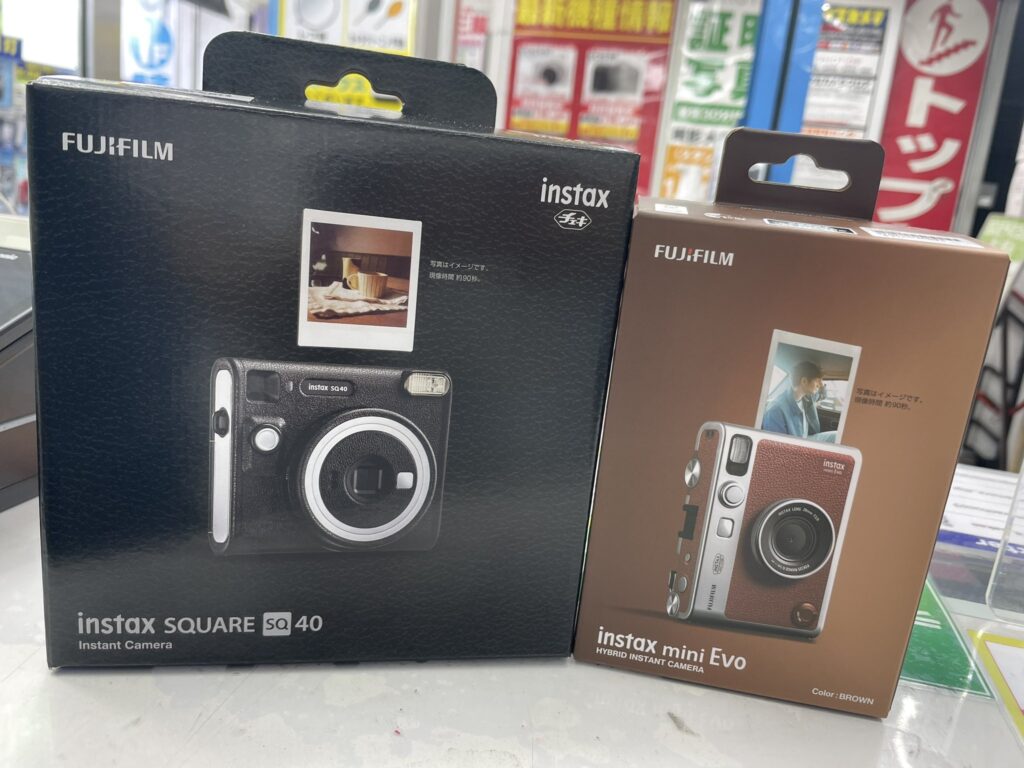 Fujifilm Instax Square SQ40 vs Instax Mini Evo: Side-by-Side