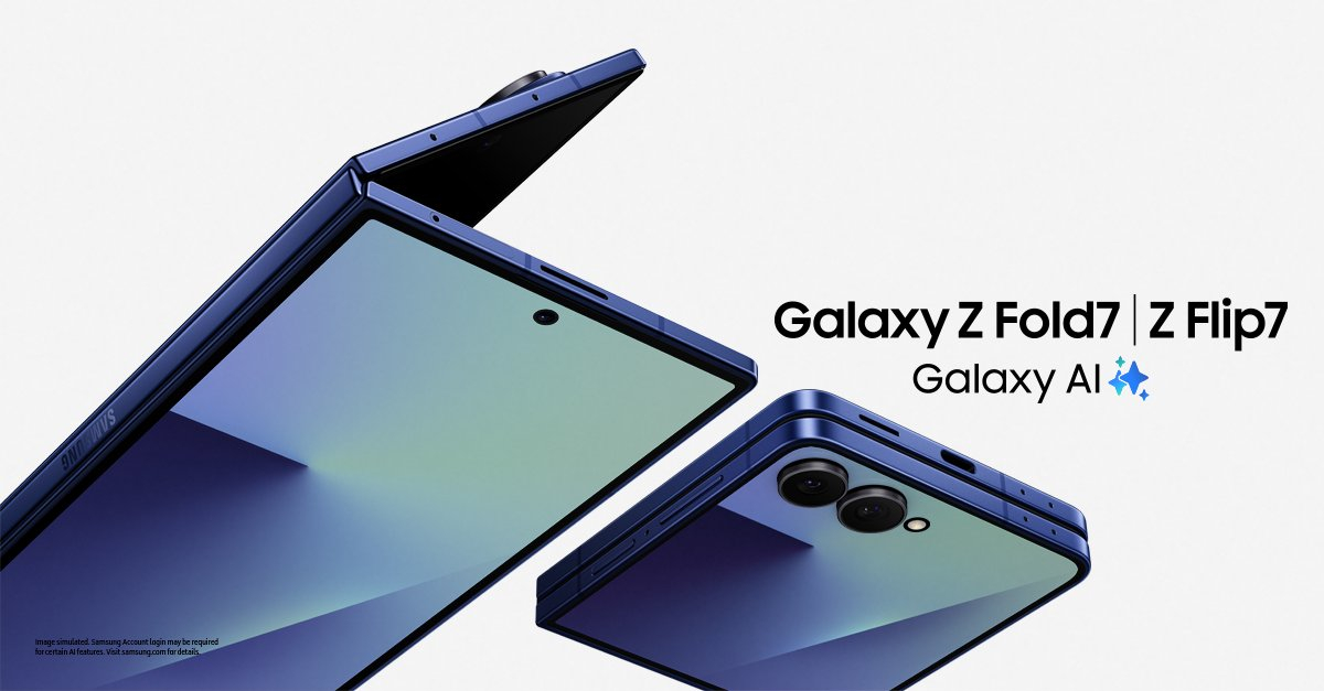 Samsung Galaxy Z Flip7, Galaxy Z Flip7 FE, Galaxy Z Fold7 Launched