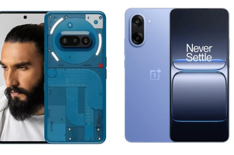 Compare Nothing Phone (3a) vs OnePlus Nord CE 5: Camera, Battery, Design and more Nothing Phone (3a) vs OnePlus Nord CE5