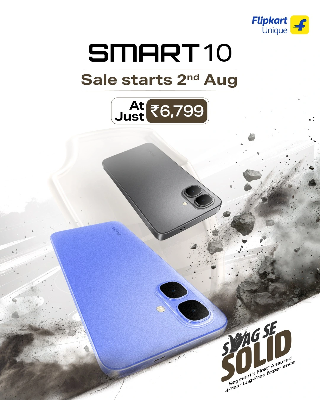 Gwr4nrFbcAAEtot Infinix Smart 10 is a budget smartphone, price in India at Rs 6,799